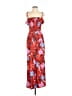 Ali & Jay 100% Polyester Floral Red Jumpsuit Size M - photo 1