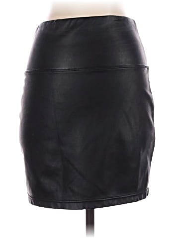 Tinseltown Faux Leather Skirt (view 2)
