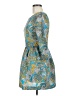 H&M 100% Polyester Paisley Teal Casual Dress Size 6 - photo 5