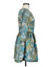 H&M 100% Polyester Paisley Teal Casual Dress Size 6 - photo 4