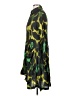 Alembika 100% Polyester Print Green Casual Dress Size 4 (0) - photo 5
