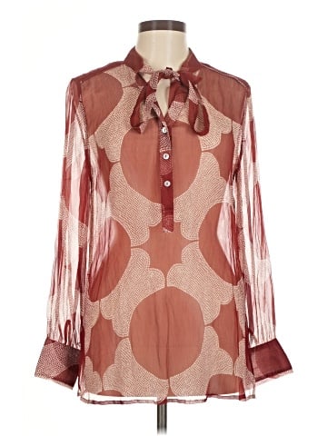 Jack Rogers Long Sleeve Silk Top (view 1)