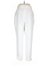 Zara 100% Polyester Solid White Casual Pants Size M - photo 2
