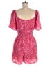 Lush 100% Polyester Hearts Pink Red Romper Size M - photo 2