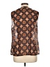 CAbi 100% Polyester Brown Sleeveless Blouse Size L - photo 2