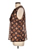 CAbi 100% Polyester Brown Sleeveless Blouse Size L - photo 5
