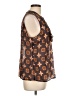 CAbi 100% Polyester Brown Sleeveless Blouse Size L - photo 4
