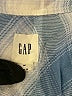 Gap Checkered-gingham Blue Long Sleeve Button-Down Shirt Size M - photo 7