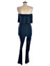 Charlotte Russe Solid Blue Jumpsuit Size M - photo 2