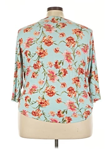 Green Envelope 3/4 Sleeve Blouse (view 2)