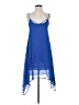 Bongo 100% Polyester Solid Blue Cocktail Dress Size S - photo 1