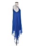 Bongo 100% Polyester Solid Blue Cocktail Dress Size S - photo 4
