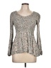 Heyson 100% Rayon Gray Long Sleeve Blouse Size L - photo 1