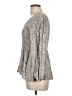 Heyson 100% Rayon Gray Long Sleeve Blouse Size L - photo 5