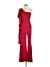 Symphony Solid Red Jumpsuit Size L - photo 1