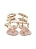 Valentino Gold Tan Leather Rockstud Cage Flat Sandals Size EU 39 1/2 - photo 2