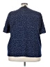 Suzanne Betro 100% Polyester Blue Short Sleeve Blouse Size 2X - photo 2