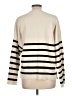 Abercrombie & Fitch Stripes Ivory Pullover Sweater Size L - photo 2