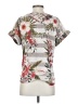 C established 1946 100% Polyester Tropical Gray Short Sleeve T-Shirt Size S - photo 2