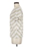 Chico's Chevron-herringbone Ivory Short Sleeve Blouse Size Med (1) - photo 5