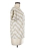 Chico's Chevron-herringbone Ivory Short Sleeve Blouse Size Med (1) - photo 4