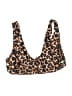 Shein Animal Print Brown Swimsuit Top Size L - photo 1