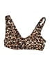 Shein Animal Print Brown Swimsuit Top Size L - photo 2