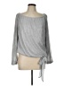 CeCe Silver Long Sleeve Blouse Size L - photo 1