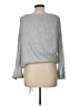 CeCe Silver Long Sleeve Blouse Size L - photo 2