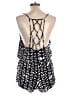 Dolce Vita 100% Viscose Rayon Chevron-herringbone Black Romper Size L - photo 2