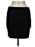 Aqua Solid Black Casual Skirt Size M - photo 2