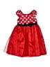 Disney 100% Polyester Polka Dots Red Dress Size 4 - 8 - photo 1