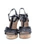 Colin Stuart Black Brown Wedges Size 10 - photo 2
