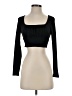 Shein Black Long Sleeve Top Size 4 - photo 1