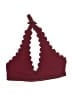 Unbranded Hearts Burgundy Swimsuit Top Size L - photo 1