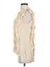 BCBGMAXAZRIA 100% Polyester Ivory Sleeveless Blouse Size S - photo 5