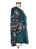 Assorted Brands 100% Polyester Teal Long Sleeve Blouse Size L - photo 4