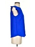 Monteau Blue Sleeveless Blouse Size S - photo 4