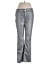 Chico's 100% Cotton Metallic Silver Jeans Size Sm (0) - photo 1