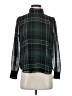 Ann Taylor 100% Polyester Plaid Green Long Sleeve Blouse Size S - photo 1