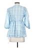 Future Collective Blue 3/4 Sleeve Blouse Size XS - photo 2