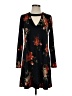 Veronica M. Floral Black Casual Dress Size S - photo 1