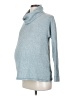 Isabel Maternity Blue Long Sleeve Turtleneck Size Sm Maternity - photo 1