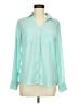 Express 100% Polyester Teal Long Sleeve Blouse Size M - photo 1