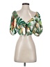 Flying Tomato 100% Polyester Green 3/4 Sleeve Blouse Size S - photo 1