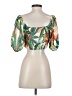 Flying Tomato 100% Polyester Green 3/4 Sleeve Blouse Size S - photo 2