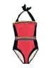Boden Color Block Red One Piece Swimsuit Size 6 - photo 1