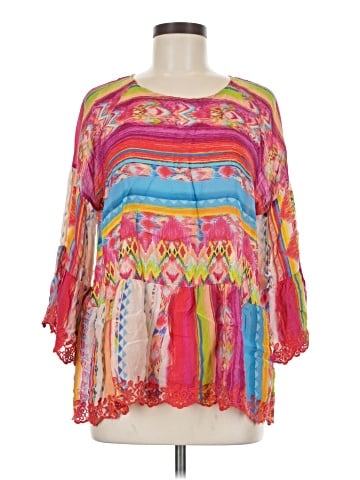 Johnny Was 3/4 Sleeve Blouse (view 1)