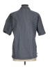 Theory Stripes Black Short Sleeve Button-Down Shirt Size M - photo 2