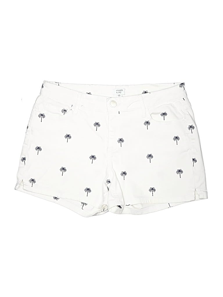 Pre-owned Crown & Ivy Shorts In Ivory